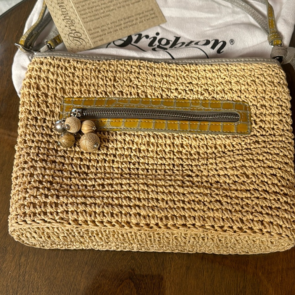 Brighton Vintage Straw Handbag